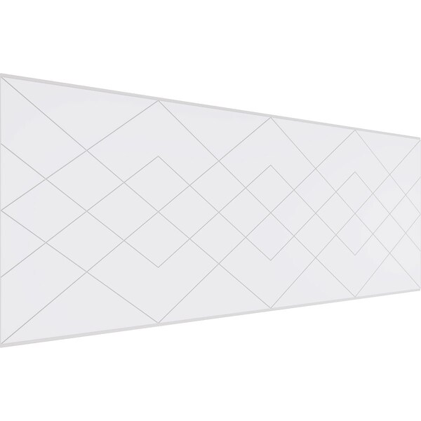 Ekena Millwork Set of Four Panels for 94 1/2"W x 36 1/4"H Diamond Argyle Fretwork Wainscot Wall Paneling WPKP18X01X47DMA - main